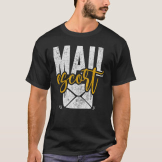 T-shirt Mail Escort Postal Worker US Post Mailman Mail Car