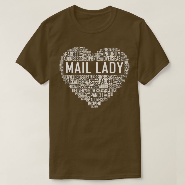 T-shirt Mail Lady Heart (Design devant)