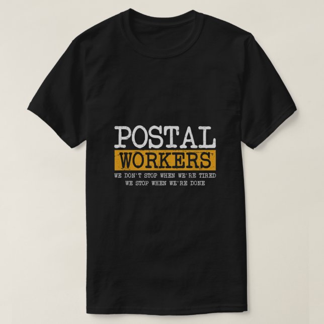T-shirt Mail Man Lady Carrier Rural Cadeaux Postal Worker (Design devant)