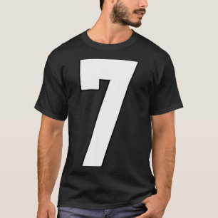 T-shirt Maillot Big 7 Numéro 7 Uniforme Plus Grand Fan Fav