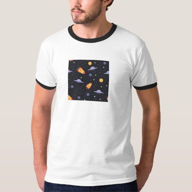 T-shirt maillot cosmos espace (Devant)