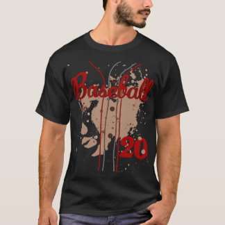 T-shirt Maillot de baseball numéro 20 uniforme de baseball