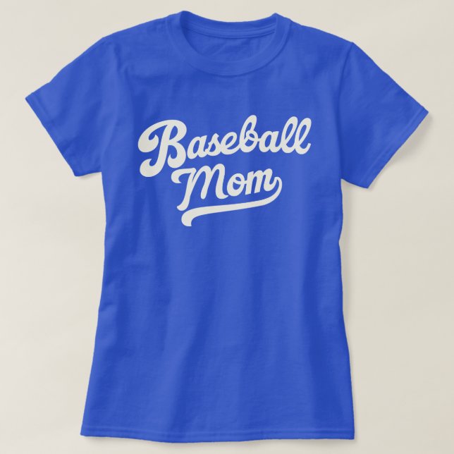 T-shirt Maillot de baseball personnalisé pour les mamans a (Design devant)