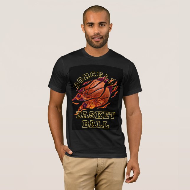 T-shirt Maillot de basket flambant  (Devant entier)