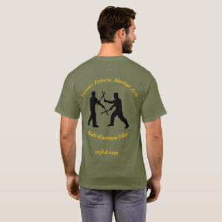 T-shirt Maillot de combat au bâton vert Arts martiaux phil