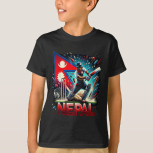 T-shirt Maillot de cricket du Népal