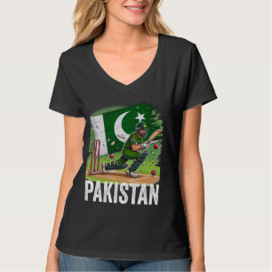 T-shirt maillot de cricket pakistan 2024 hommes femmes gar