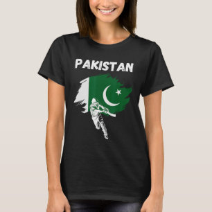 T-shirt Maillot de cricket pakistanais Drapeau du Pakistan