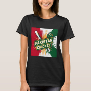 T-shirt Maillot de cricket pakistanais Drapeau du Pakistan