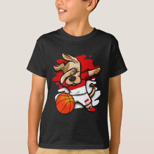 T-shirt Maillot de fans de Dabbing Dog Indonesia Sketll In