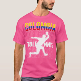 T-shirt Maillot de fans de tennis de table de Colombie Dra