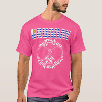 T-shirt Maillot de fans de tennis de table uruguayen Ping