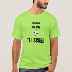 T-shirt Maillot de football Passez-moi le ballon