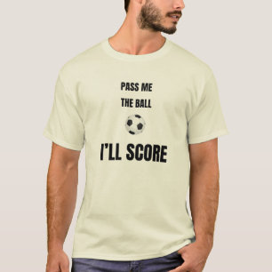 T-shirt Maillot de football Passez-moi le ballon