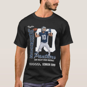 T-shirt Maillot de football personnalisé avec photo numéro