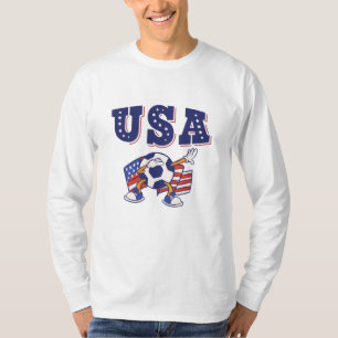 T-shirt Maillot de footballeur de la sélection américaine 