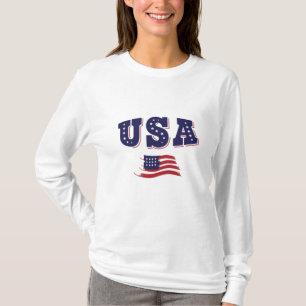 T-shirt Maillot de footballeur de la sélection américaine 