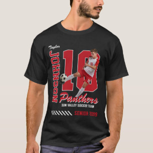 T-shirt Maillot de Footballeur Personnalisé Numéro de Phot