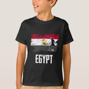 T-shirt Maillot de l'équipe de football égyptienne Drapeau
