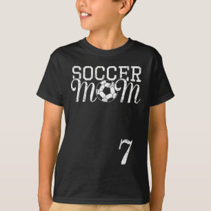 T-shirt Maillot de Maman de Foot Numéro 7 Joueur Favori #7