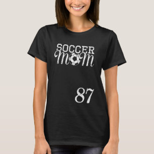 T-shirt Maillot de Maman de Foot Numéro 87 Joueur Préféré 