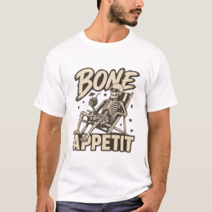 T-shirt Maillot de plage squelette Bone Appetit Beach