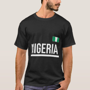 T-shirt Maillot de sport du drapeau nigérian