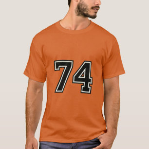 T-shirt Maillot de sport numéro 74 Varsity 74e anniversa
