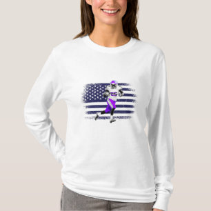 T-shirt Maillot de supporter de football américain drapeau