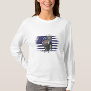 T-shirt Maillot de supporter de football américain drapeau