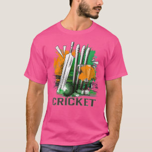 T-shirt Maillot d'équipe de fans nationaux de cricket d'In