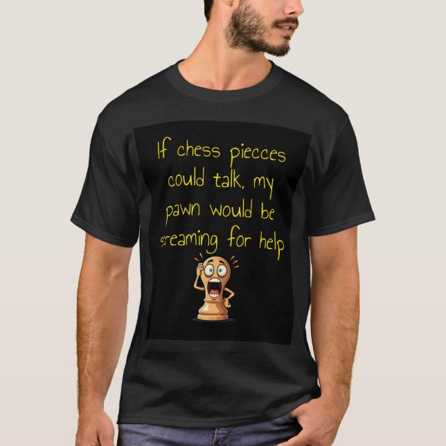 T-shirt maillot des amateurs d'échecs (Devant)
