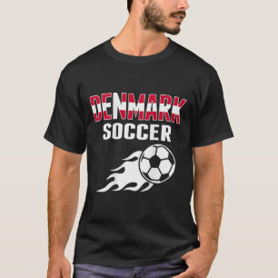 T-shirt Maillot des Amoureux de Football du Danemark Fier