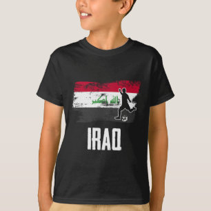 T-shirt Maillot Irak Drapeau Équipe de football irakienne 