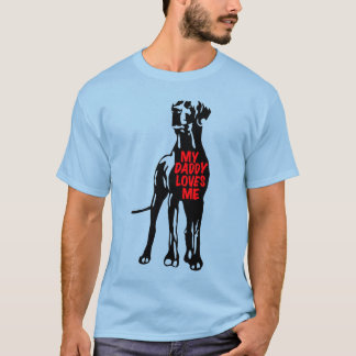 T-shirt Maillot Mon papa m'aime Great Dane