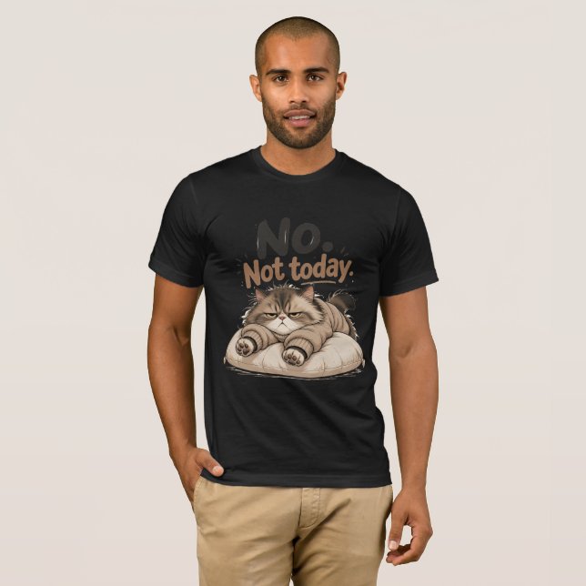 T-shirt maillot "non pas aujourd'hui" (Devant entier)