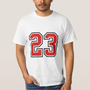 T-shirt Maillot Rouge Gras Numéro 23
