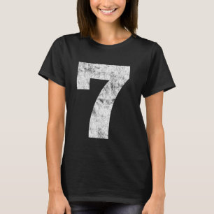 T-shirt Maillot Uniforme #7, Graphique de Grand Numéro