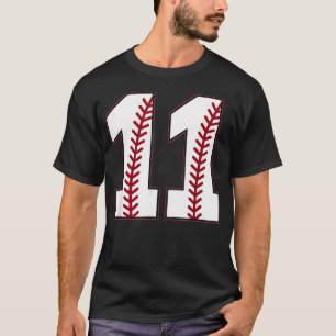 T-shirt Maillot Vintage Baseball Numéro 11 Sports Rétro
