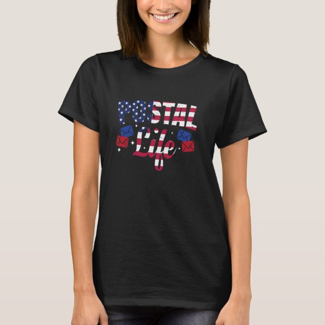 T-shirt Mailman Postal Worker Office Us Postal Service (Devant)