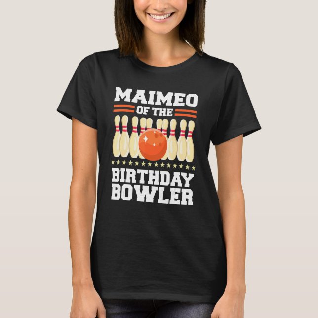 T-shirt Maimeo De L'Anniversaire Bowler Anniversaire Bowli (Devant)
