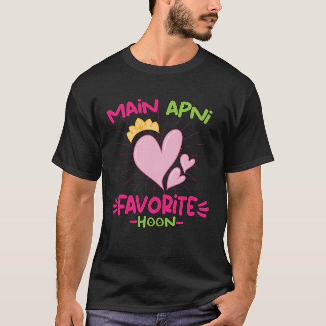 T-shirt Main Apni Favorite Hoon Bollywood Love Desi Meme (Devant)