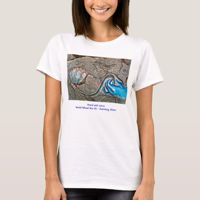 T-shirt Main avec Lotus/T-shirt (Devant)
