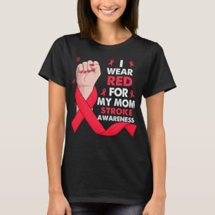 T-shirt Main de boxe Je porte le rouge pour ma maman STROK