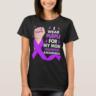 T-shirt Main De Boxe Je Porte Violet Pour Ma Mère MACULAR