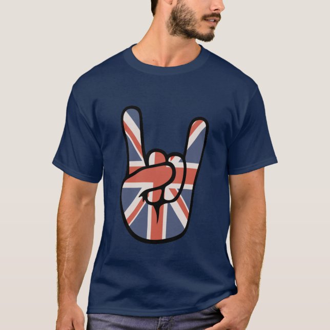 T-shirt Main de Brit Rock (Devant)