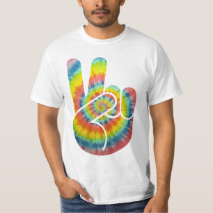 T-shirt Main de paix de colorant de cravate