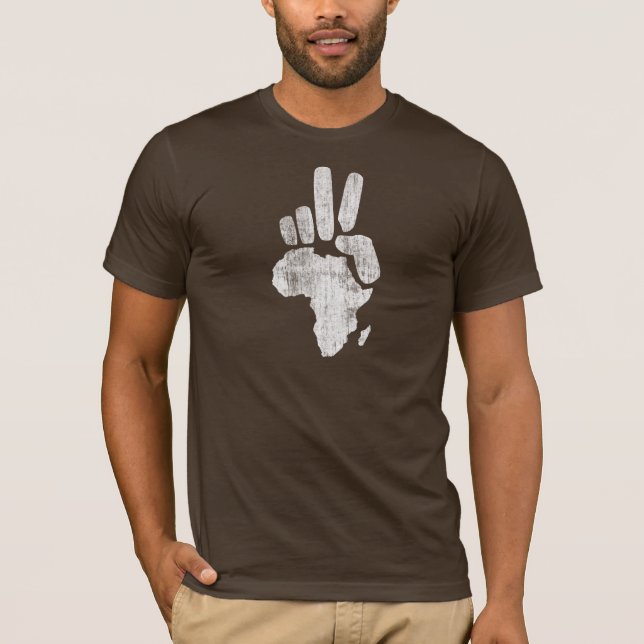 T-shirt main de paix du Darfour Afrique (Devant)