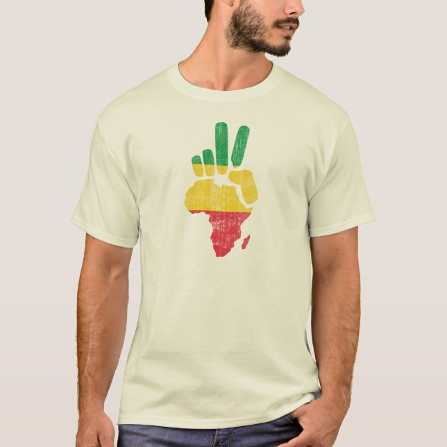 T-shirt main de paix du Darfour Afrique (Devant)