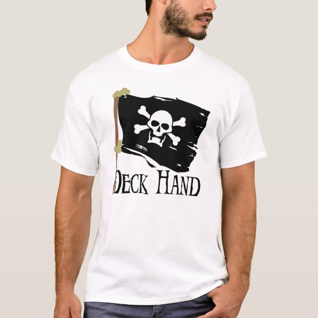 T-shirt Main de plate-forme de jolly roger (Devant)